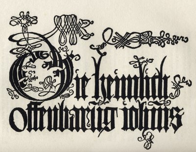 Titelseite zur Apokalypse des Heiligen Johannes, aus 